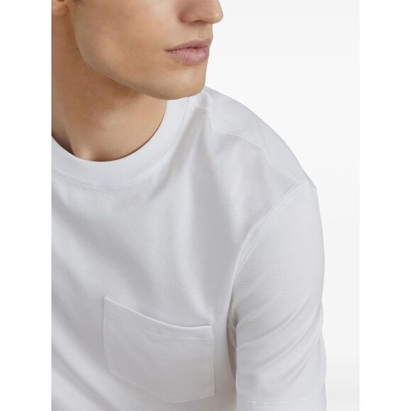 Brunello Cucinelli White T-Shirts & Vests - T-Shirts Men